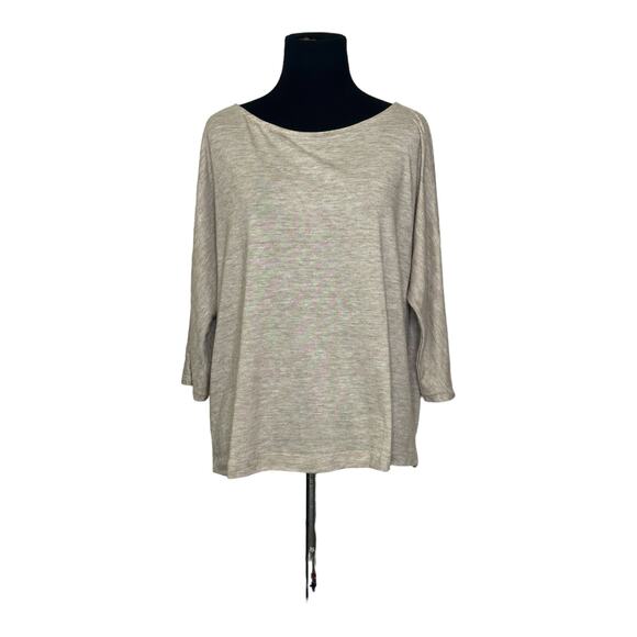 Loft oatmeal 3/4 dolman sleeves top size M - Picture 5 of 11